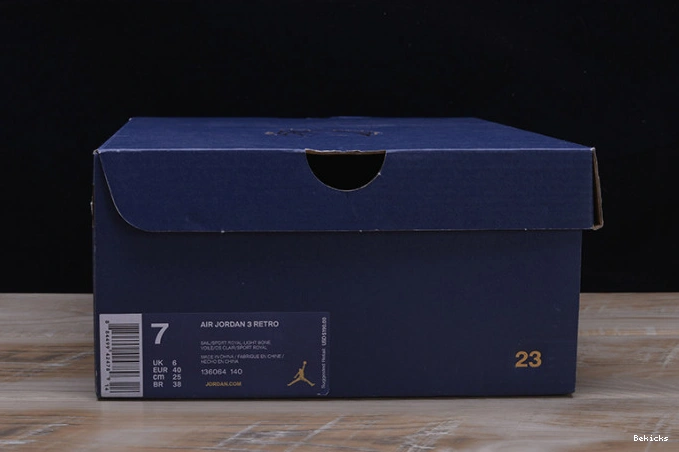 Rep BK jordan air mens 3 136064-140 retro 